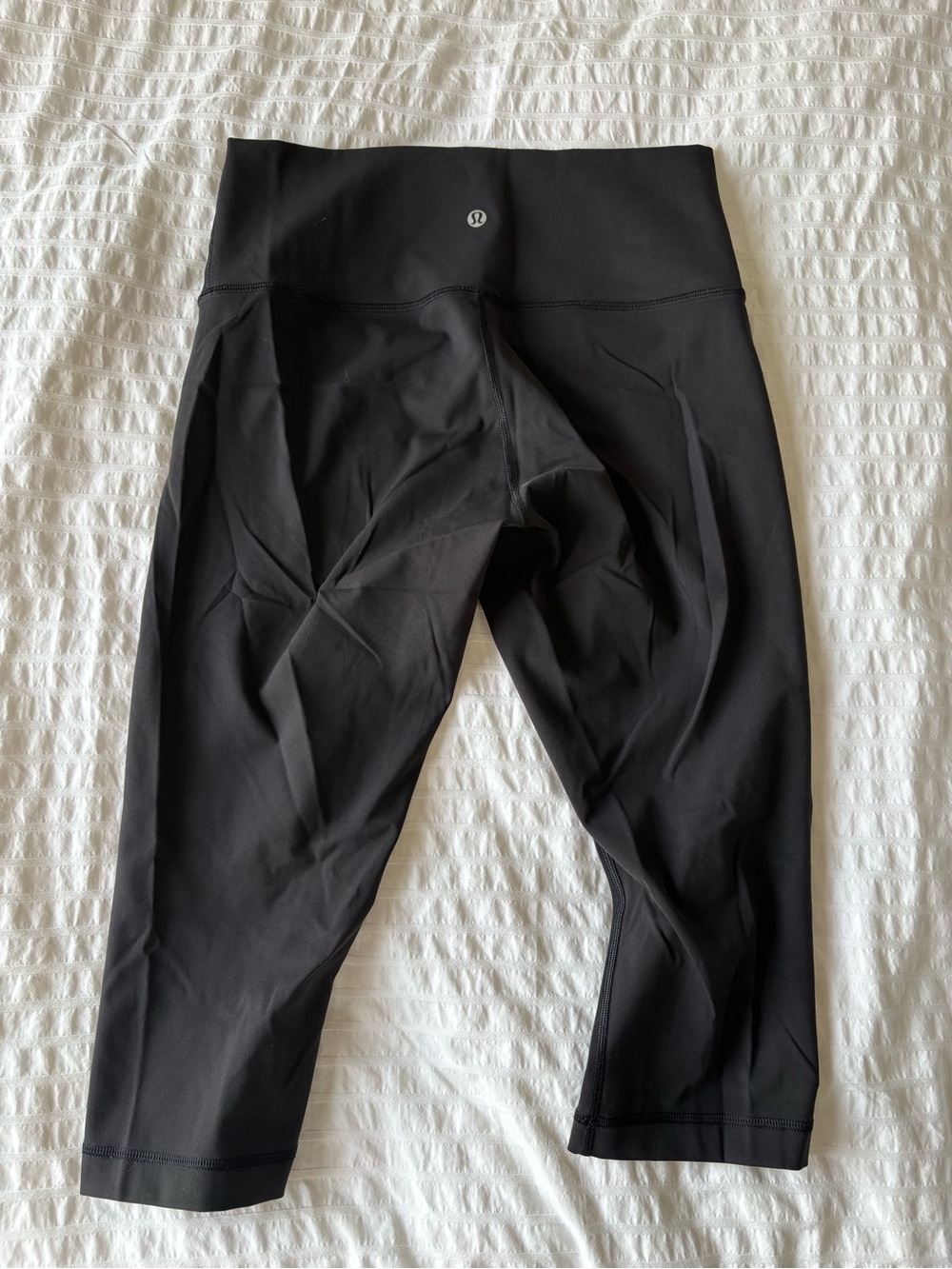 lululemon athletica Black Cropped Performance Leggings